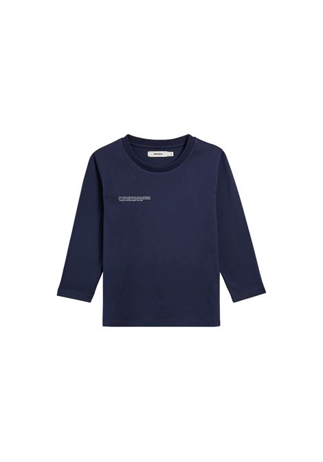 T-Shirt Core M/L In Cotone Organico PPRMINT Blu Navy PANGAIA KIDS | 10000282NAVY BLUE